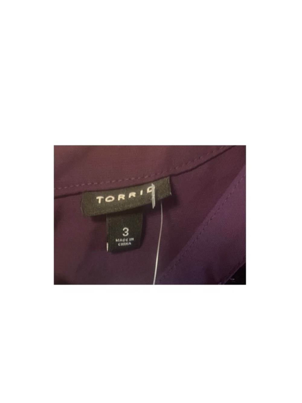 Torrid Georgette Cage Neck Purple Top NWT‎ - Picture 4 of 9